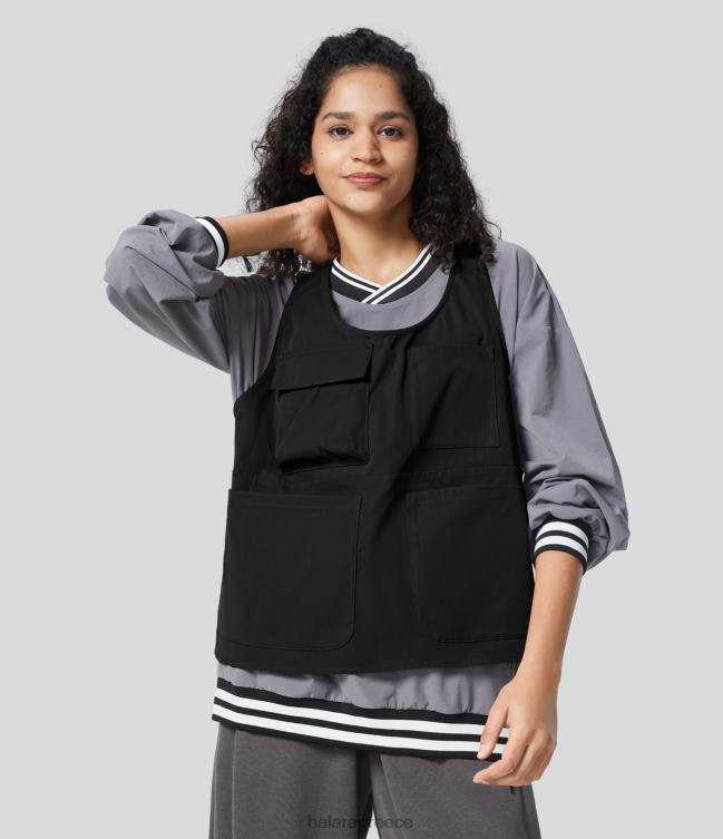 πολλαπλές τσέπες για πεζοπορία φορτίου γυναίκες Halara 4TH82252 είδη ένδυσης πράσινο του κάστανου