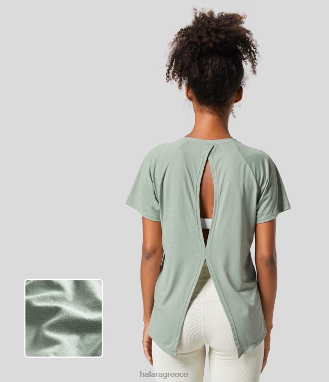 κομμένο τζάκαρ αθλητικό τοπ γυναίκες Halara 4TH821862 ενεργά ρούχα jadeite