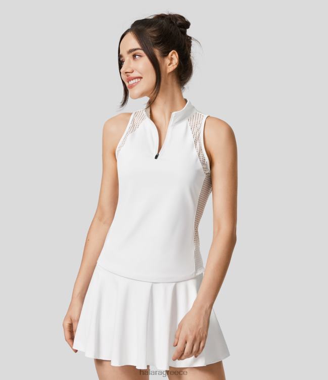 κολάρο σταντ με μισό φερμουάρ από διχτυωτό πλέγμα που στεγνώνει γρήγορα γυναίκες Halara 4TH821740 ενεργά ρούχα πρωτότυπο