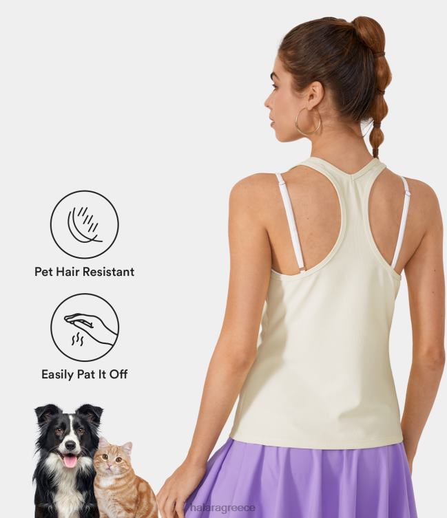 Patitoff flow τρίχες κατοικίδιων ζώων, ανθεκτικό στο λαιμό racerback tank top γυναίκες Halara 4TH821770 ενεργά ρούχα αναπνοή του μωρού