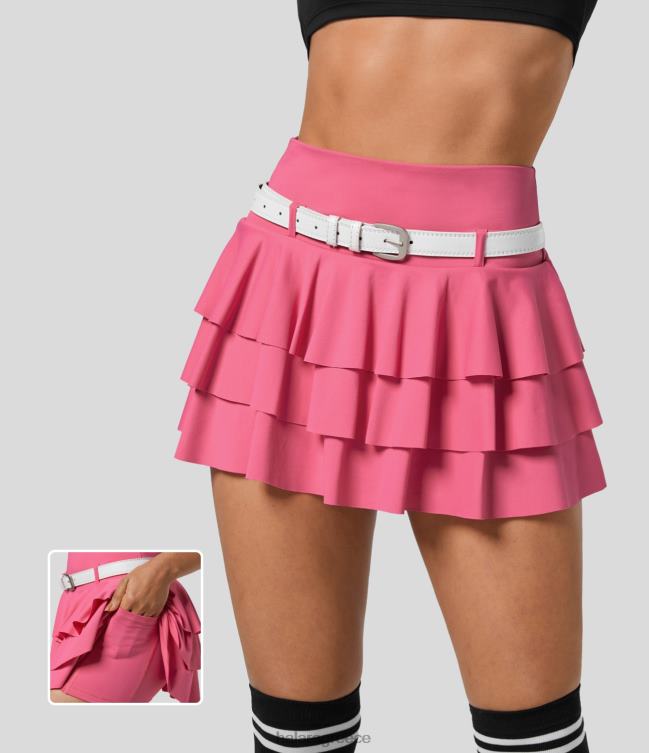 ψηλόμεσο βολάν 2 σε 1 πλάγια τσέπη μικρο μίνι χορευτική φούστα χωρίς ζώνη γυναίκες Halara 4TH82553 ενεργά ρούχα πρωτότυπο