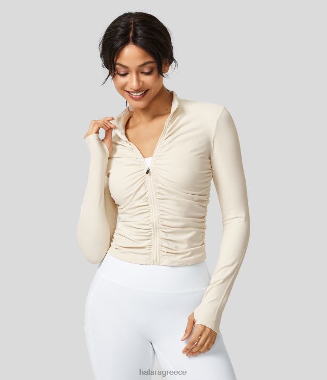 softlyzero βελούδινο γιακά με τρύπα αντίχειρα με φερμουάρ λεπτό σακάκι γιόγκα γυναίκες Halara 4TH822051 ενεργά ρούχα μοναχικό αστέρι