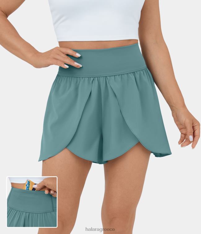 άνετο ψηλόμεσο πίσω σορτς χορευτικό σορτς 3,5'' γυναίκες Halara 4TH821264 ενεργά ρούχα ορυκτό μπλε