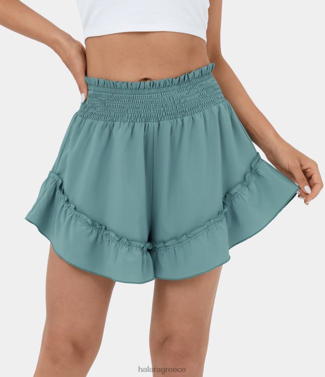 άνετο μεσαίο σορτς χορευτικό με βολάν άνετο γρήγορο στεγνό σορτς 3'' γυναίκες Halara 4TH821268 ενεργά ρούχα ορυκτό μπλε