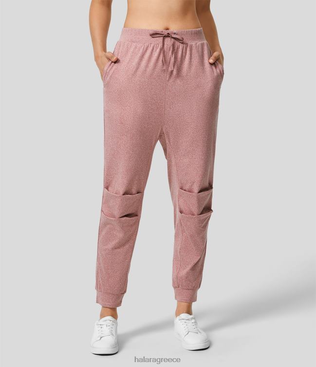 μεσαίο κορδόνι περίσφιξης πλαϊνή τσέπη για γιόγκα γυναίκες Halara 4TH8251 ενεργά ρούχα στίγματα μπιγκόνια