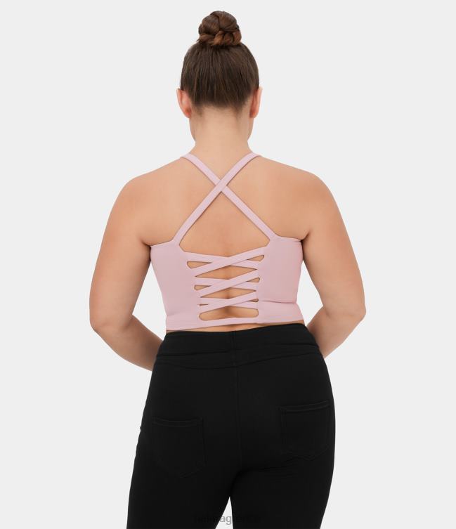 σταυρωτά εξώπλατα cropped yoga plus size top tank γυναίκες Halara 4TH821681 ενεργά ρούχα πρωτότυπο