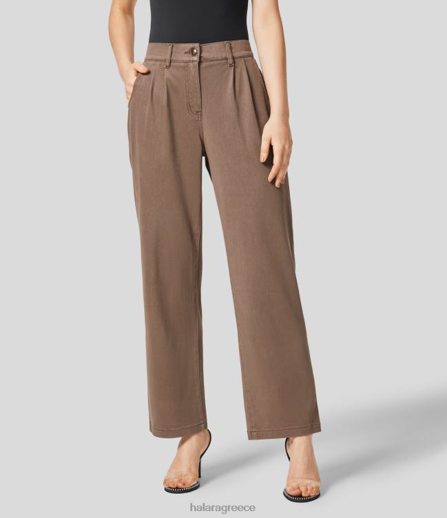 μαγικό με φερμουάρ με φερμουάρ μεσαίο ανάστημα πλαϊνή τσέπη ίσιο πόδι πολύχρωμο ελαστικό πλεκτό casual τζιν γυναίκες Halara 4TH821382 είδη ένδυσης coco denim